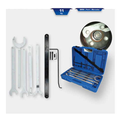 Brilliant Tools Kit de clés pour moyeu de ventilateur, 11 pcs