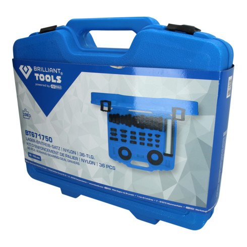 Brilliant Tools Kit de fixation de roulements de roues, nylon, 36 pcs