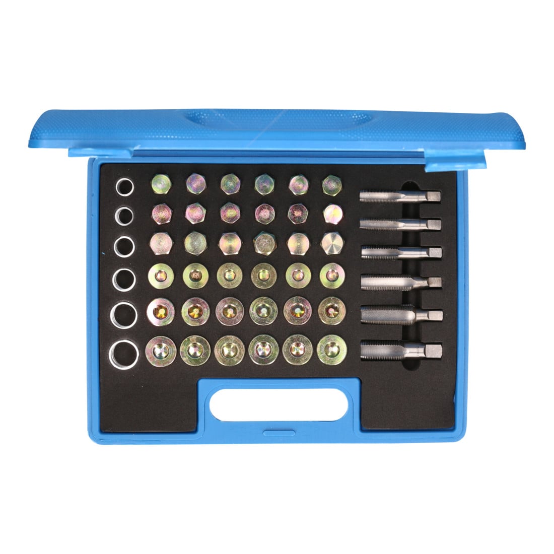 Brilliant Tools Kit de réparation de filetage de bouchon de vidange d’huile, 114 pcs