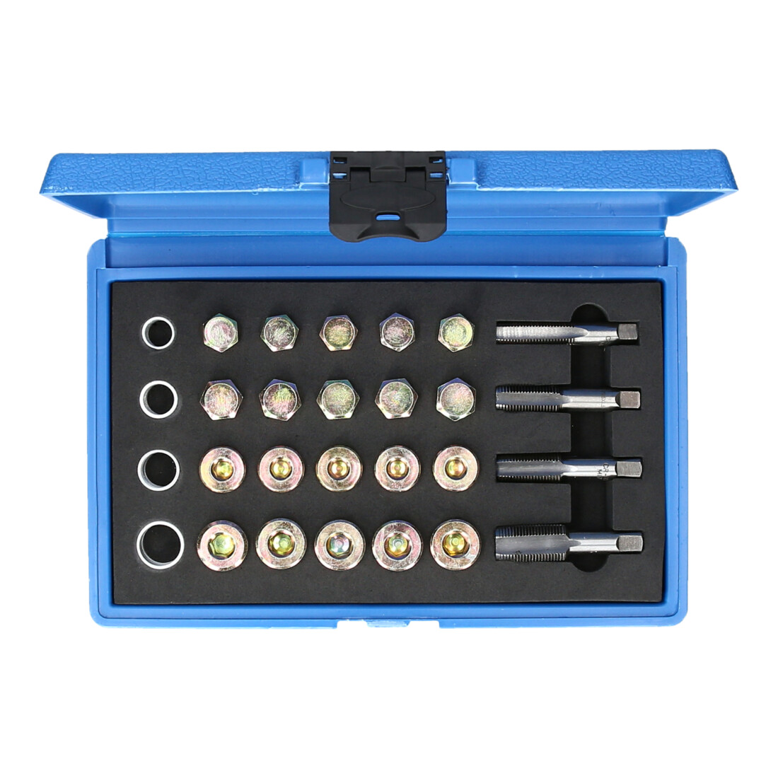 Brilliant Tools Kit de réparation de filetage de bouchon de vidange d’huile, 64 pcs