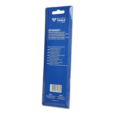 Brilliant Tools Kit de réparation de filetage de bougie d’allumage, 2 pcs
