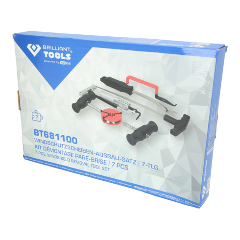 Brilliant Tools Kit défixation pare-brise, 7 pcs