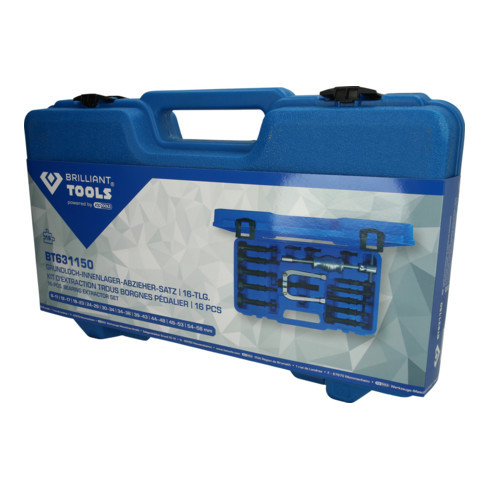 Brilliant Tools Kit d’extracteur de roulement intérieur, 16 pcs