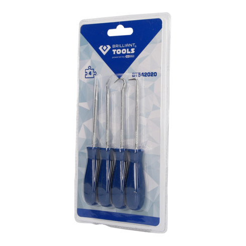 Brilliant Tools Kit d'outils crochets, 4 pcs