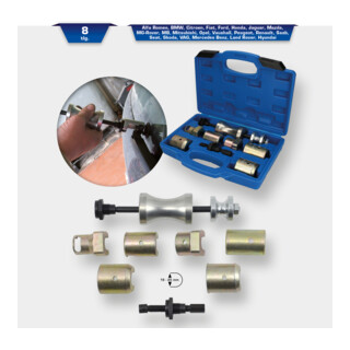 Brilliant Tools Kit estrattore braccio tergicristalli, 8pz.