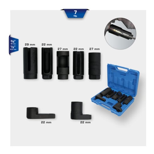 Brilliant Tools Kit inserti bussola per sonde lambda e sensori, 7pz.