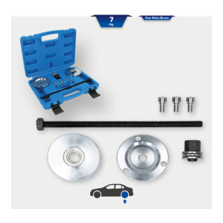 Brilliant Tools Kit utensile silent block, per Fiat, 7pz.