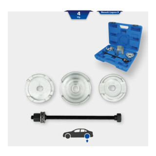 Brilliant Tools Kit utensile silent block, per Renault, 4pz.