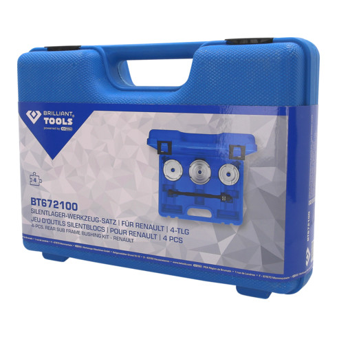 Brilliant Tools Kit utensile silent block, per Renault, 4pz.