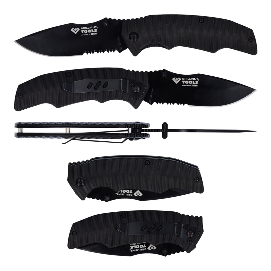 Brilliant Tools Klappmesser mit Arretierung und Tasche