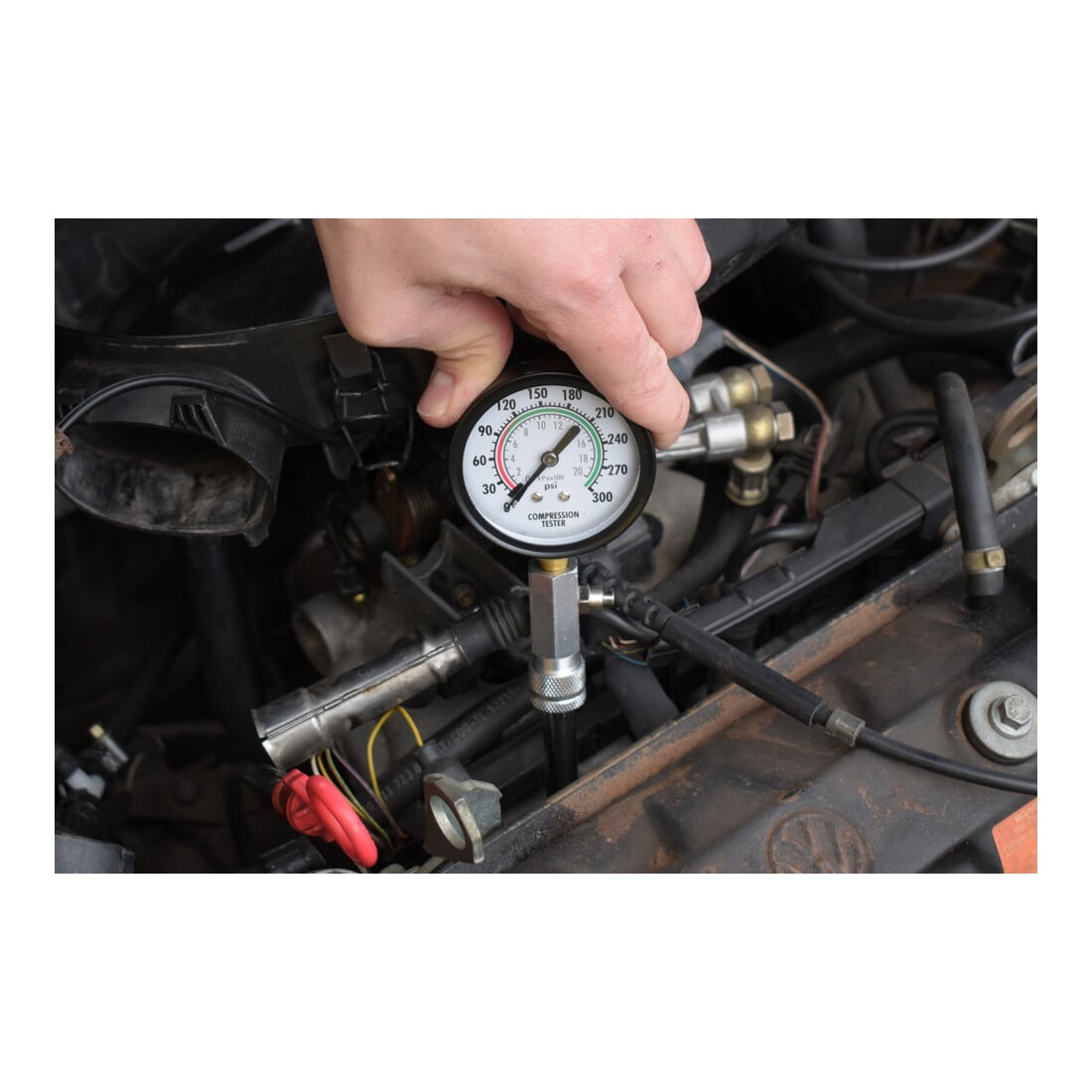 Brilliant Tools Kompressionstester-Satz für Benzin Motoren, 2-tlg