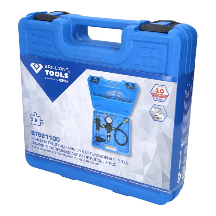 Brilliant Tools Kühlsystem Befüll- und Entlüftungsgerät, 2-tlg