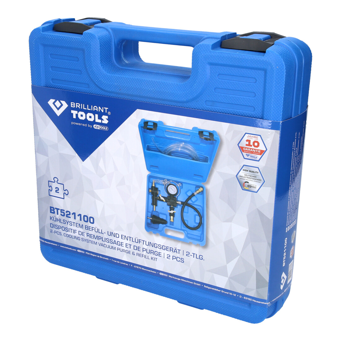 Brilliant Tools Kühlsystem Befüll- und Entlüftungsgerät, 2-tlg