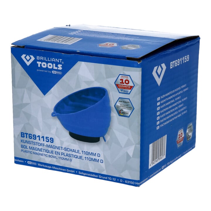 Brilliant Tools Kunststoff-Magnet-Halbschale, Durchmesser 11 cm
