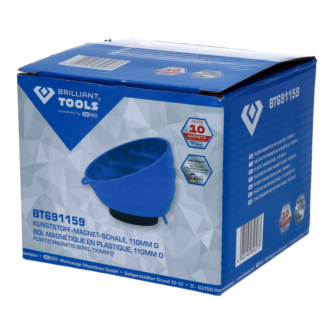 Brilliant Tools Kunststoff-Magnet-Halbschale, Durchmesser 11 cm