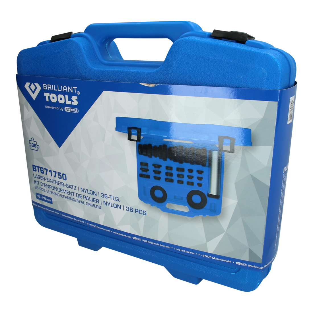 Brilliant Tools Lager-Eintreib-Satz, Nylon, 36-tlg