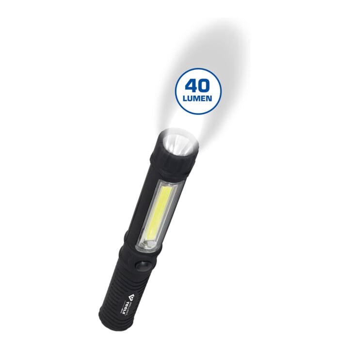 Brilliant Tools Lampe torche COB 2 en 1 display, 24 pcs