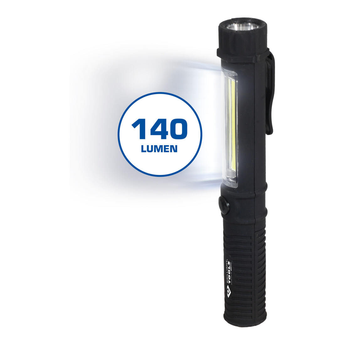Brilliant Tools Lampe torche COB 2 en 1 display, 24 pcs