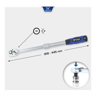 Brilliant Tools Leva a cricco telescopica 1/2"