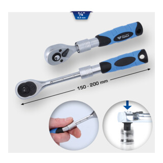 Brilliant Tools Leva a cricco telescopica 1/4"  (150 - 200mm)