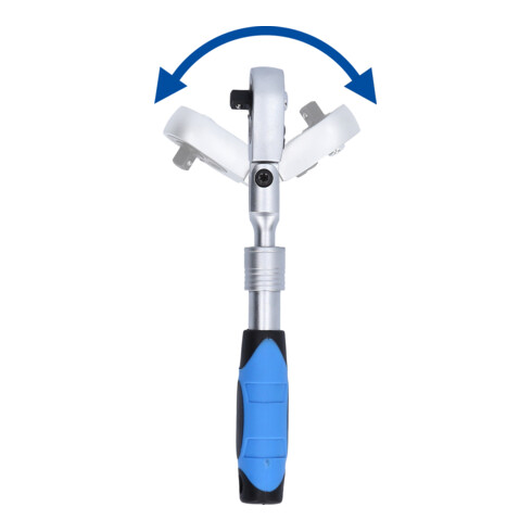 Brilliant Tools Leva a cricco telescopica 1/4" con testa flessibile (175 - 225mm)