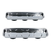 Brilliant Tools Magnetisches Tablett / Schale-Set aus Edelstahl 65 x 226 mm, 2-tlg-4