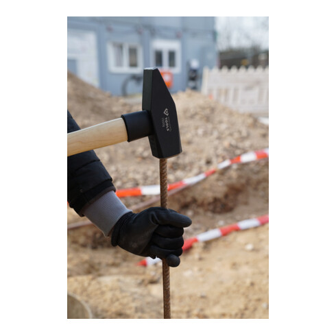 Brilliant Tools Marteau rivoir avec manche Hickory, 500 g