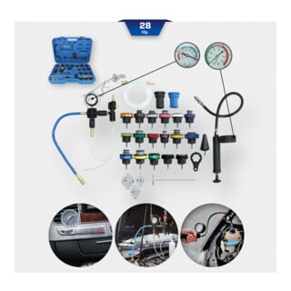 Brilliant Tools Master koelsysteemdiagnoseset, 28-dlg
