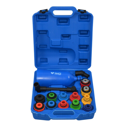 Brilliant Tools MASTER Öl-Einfülltrichter-Satz mit drehbarem Winkelarm, 15-tlg