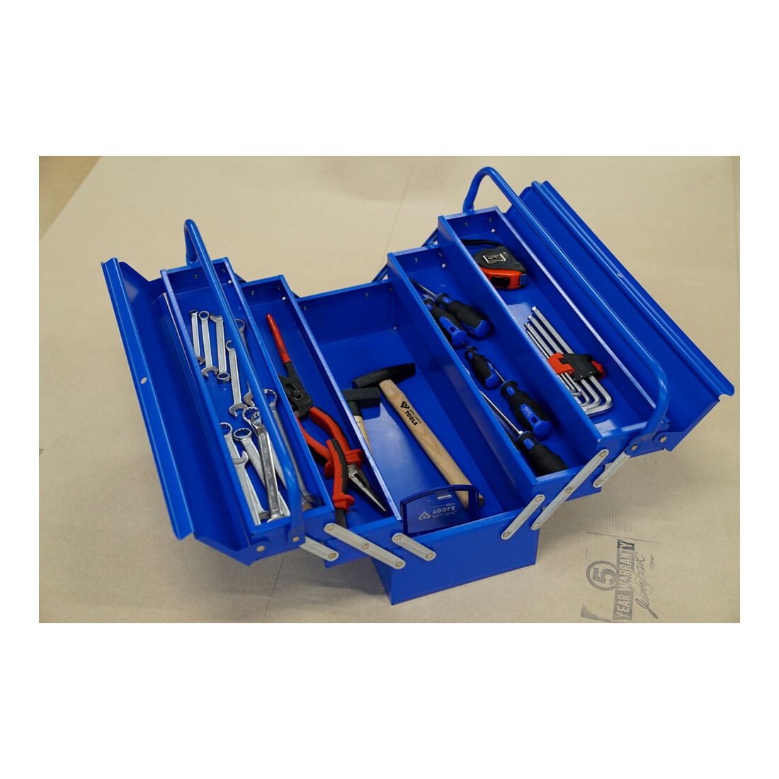Brilliant Tools Metalen gereedschapkist, inklapbaar