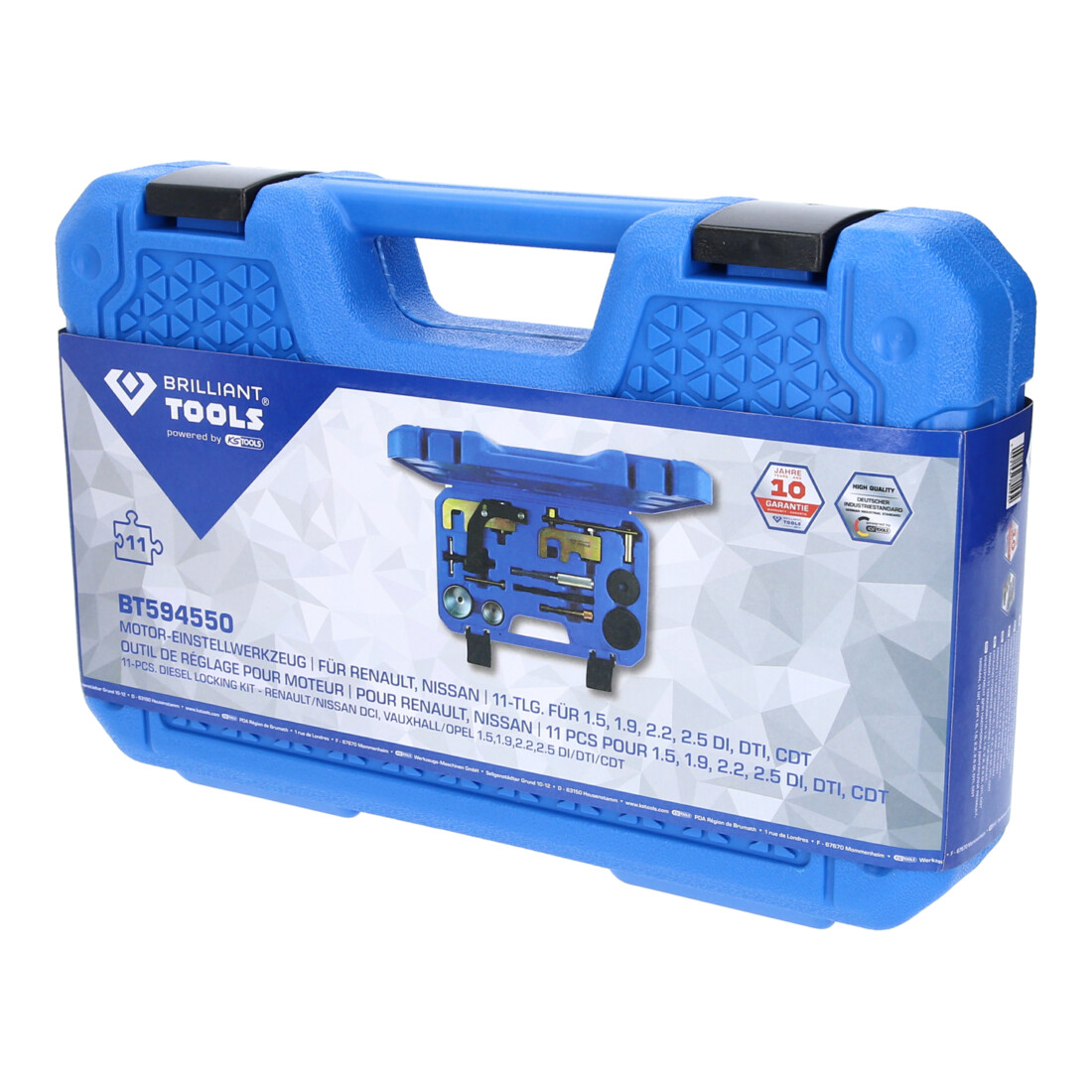 Brilliant Tools motor-instelgereedschapset voor Renault, Opel, Nissan