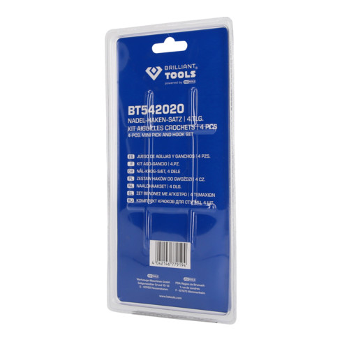 Brilliant Tools Nadel-Haken-Satz, 4-tlg
