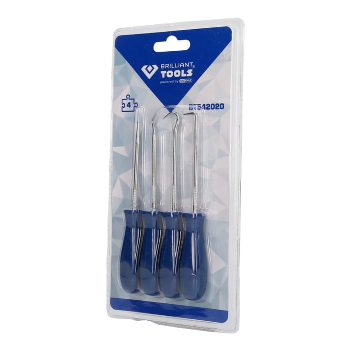 Brilliant Tools Nadel-Haken-Satz, 4-tlg