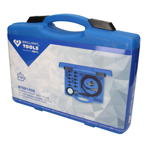 Brilliant Tools Öldruktesterset, 12-dlg.