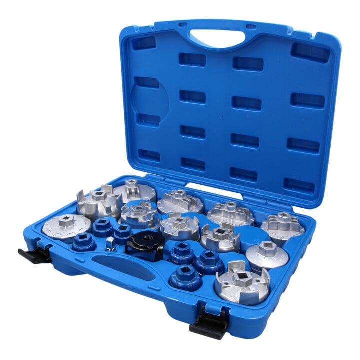 Brilliant Tools Oliefiltermoersleutelset, 19-dlg.