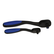 Brilliant Tools Omschakelbare ratelset, 2 dlg, 1/4", 1/2"-4