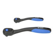 Brilliant Tools Omschakelbare ratelset, 2 dlg, 1/4", 1/2"-5
