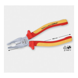 Brilliant Tools Pince universelle VDE, 185 mm