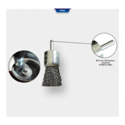 Brilliant Tools Pinselkopfbürste, Ø 25 mm mit 6 mm Aufnahme