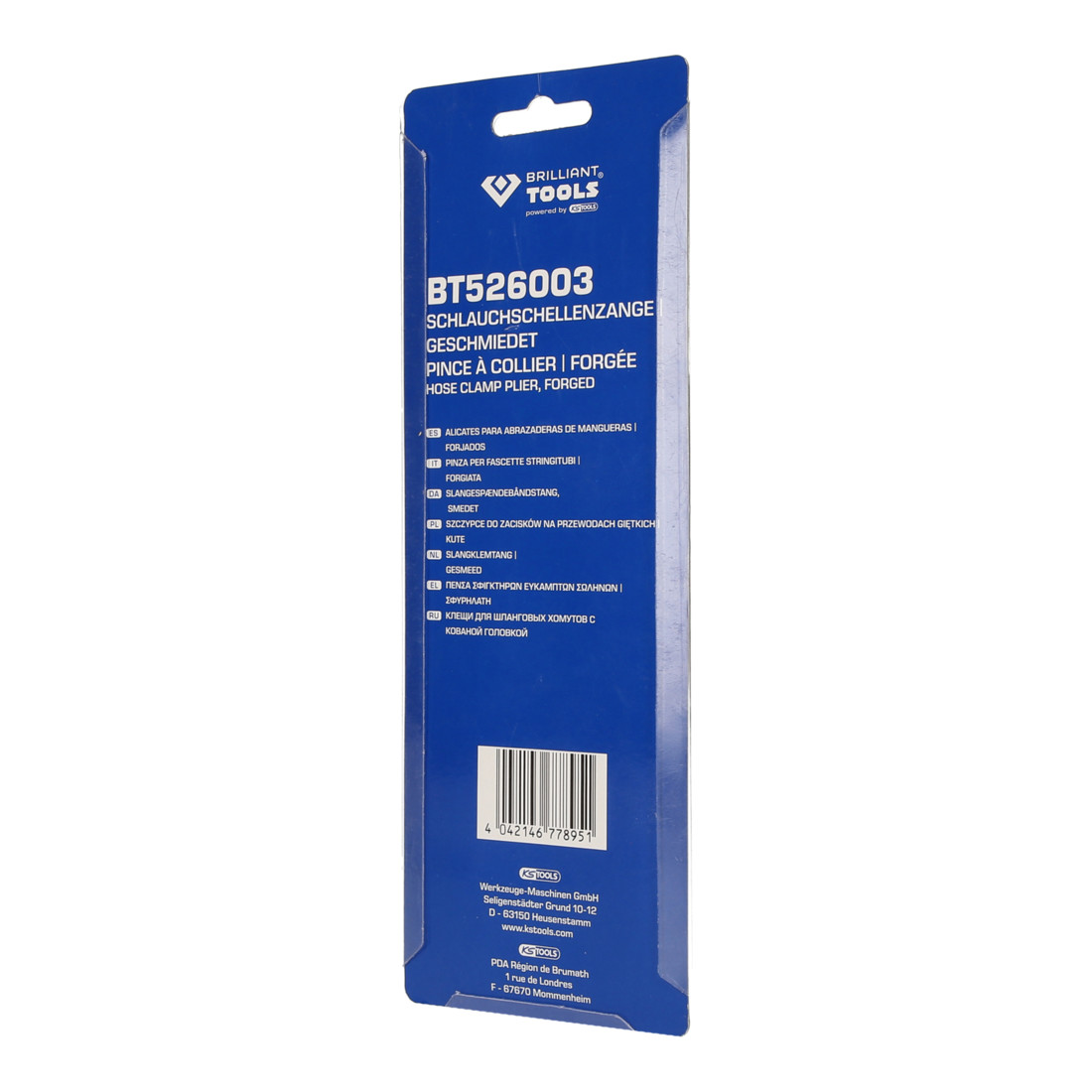 Brilliant Tools Pinza per fascette stringitubi, forgiata