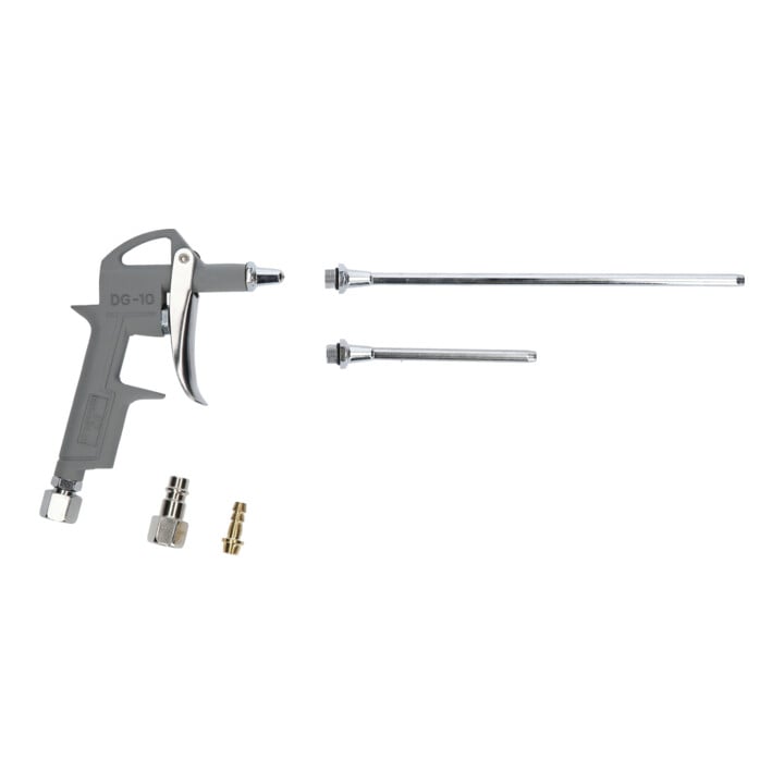 Brilliant Tools Pistolet pneumatique de soufflage avec 3 buses interchangeables incluses