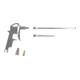 Brilliant Tools Pistolet pneumatique de soufflage avec 3 buses interchangeables incluses-5