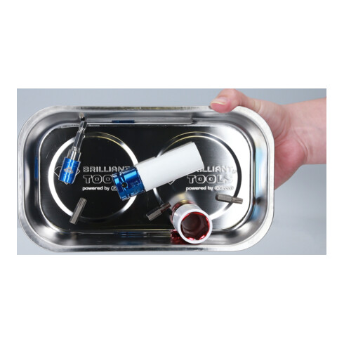 Brilliant Tools Plateau magnétique en acier inoxydable
