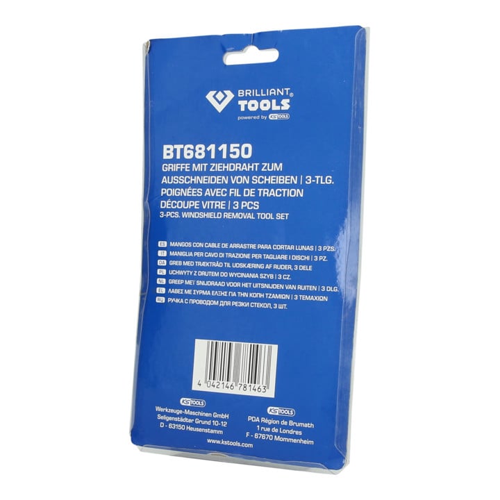 Brilliant Tools Poignées avec fil de traction, 3 pcs