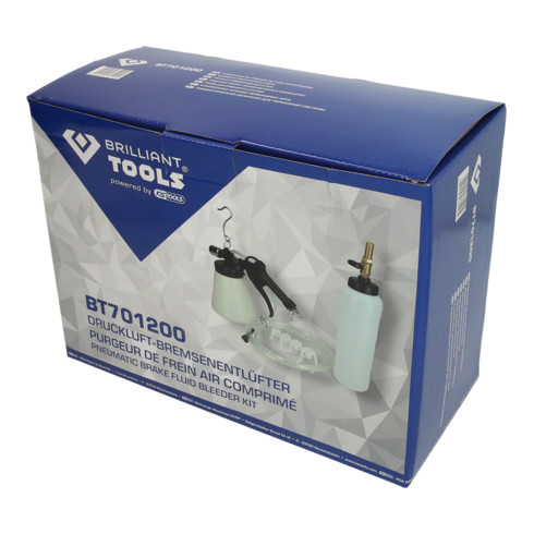 Brilliant Tools Purgeur de frein à air comprimé, 6 pcs
