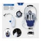 Brilliant Tools Purgeur de frein pneumatique avec bouteille de récupération-1