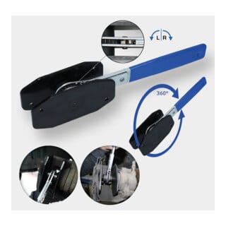 Brilliant Tools Ratels remzuigerterugsteller, omschakelbaar