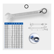 Brilliant Tools Ratschenringschlüssel, umschaltbar