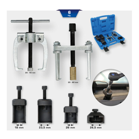 Brilliant Tools Ruitenwisserarmtrekkerset, 6-dlg