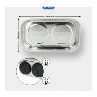 Brilliant Tools RVS magneetplaat